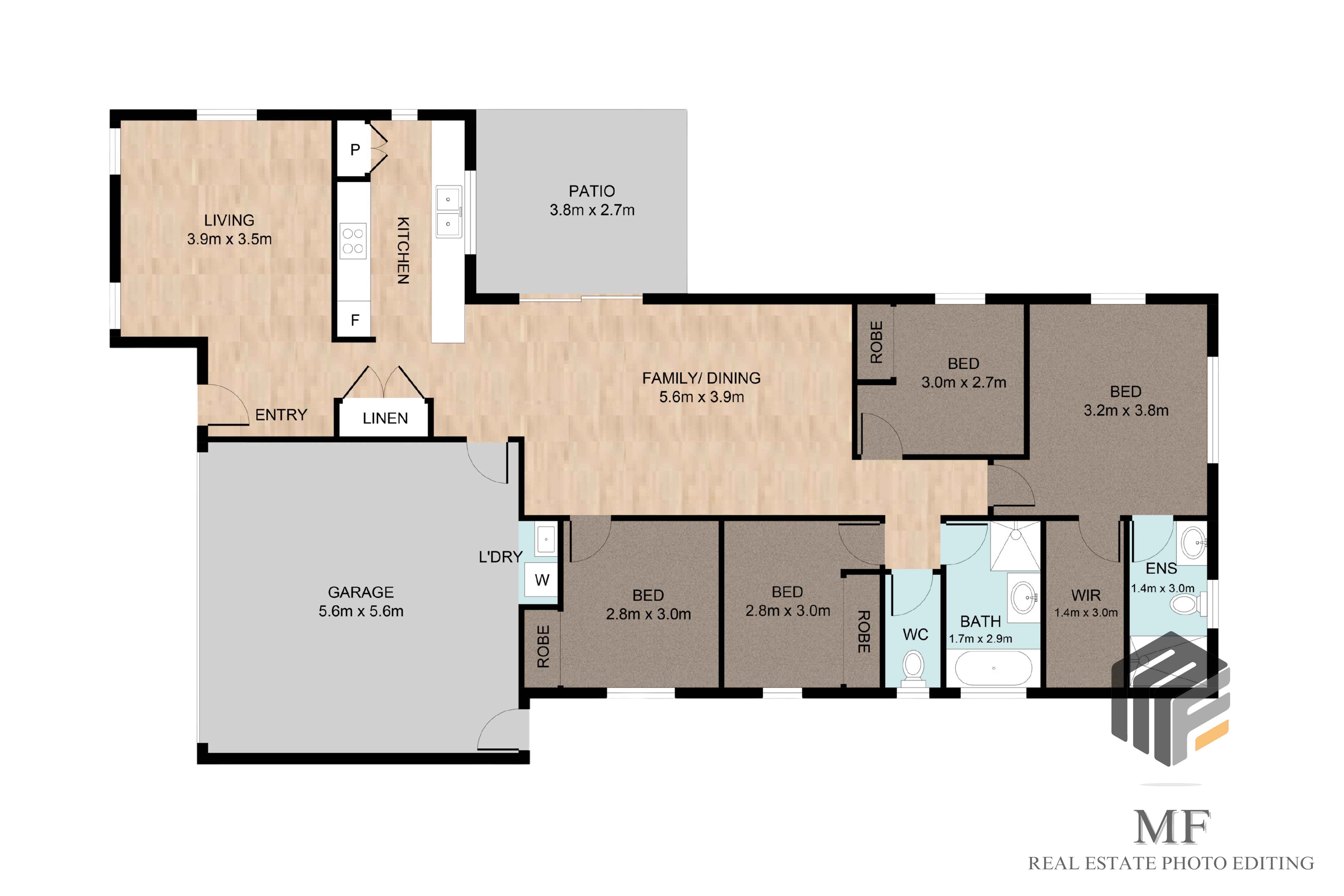 2D TEXTURE FLOOR PLAN